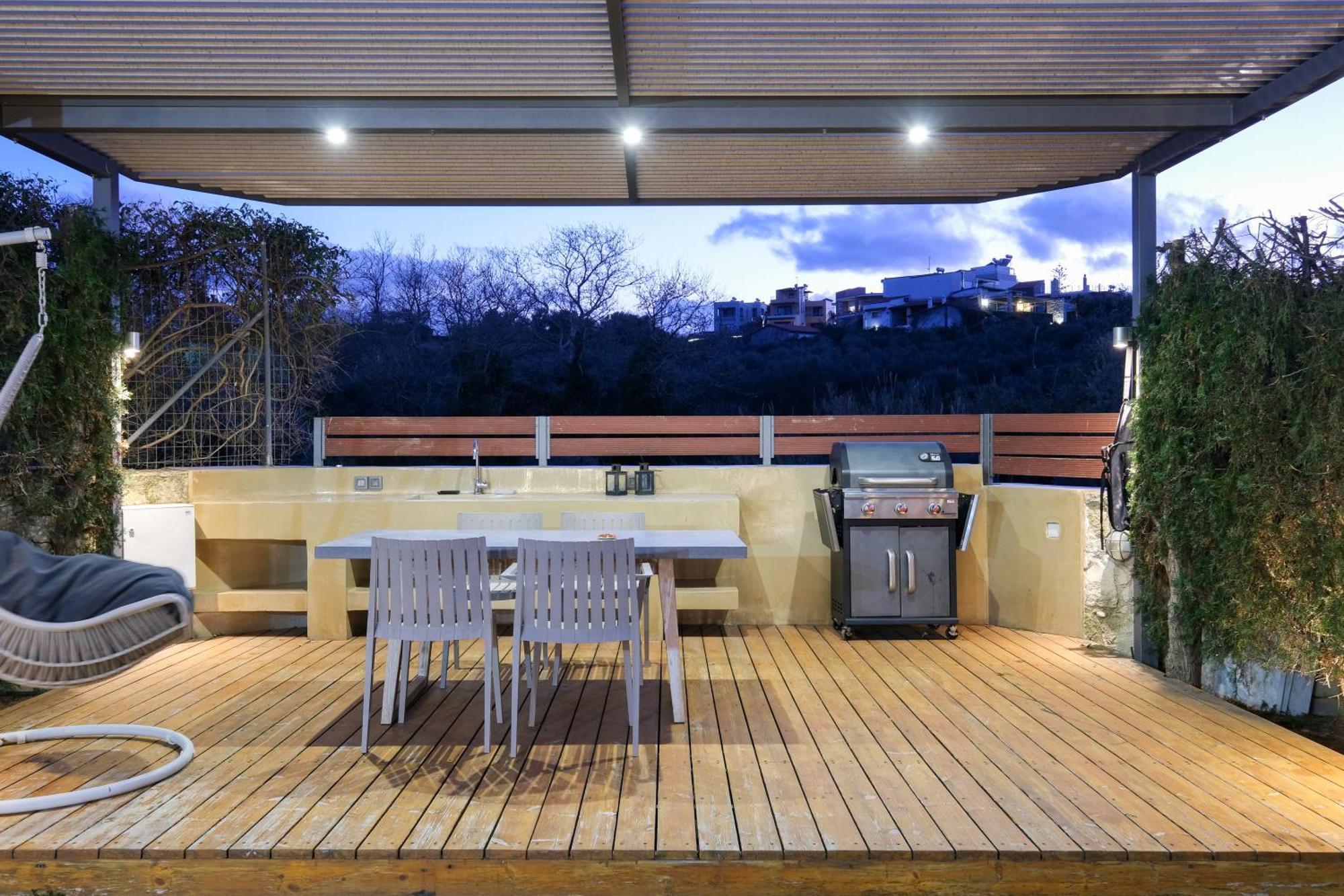 Glaros Casa Verde - Cozy Flat With Garden Near Beach Kato Daratso Zewnętrze zdjęcie